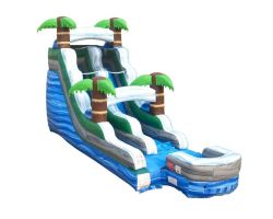 15' Inflatable Water Slide, Tropical Marble