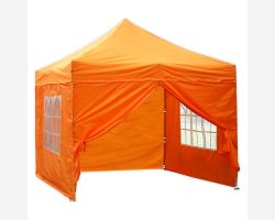 10' x 10' Deluxe Pop-Up Party Tent - Orange