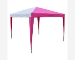 10' x 10' Basic Pop-Up Party Tent - Pink and White