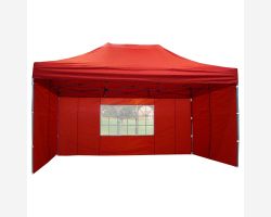 10' x 15' Deluxe Pop-Up Party Tent - Red