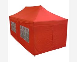 10' x 20' Deluxe Pop-Up Party Tent - Red
