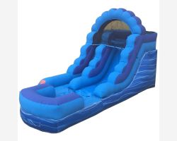 12' Inflatable Water Slide, Blue Marble
