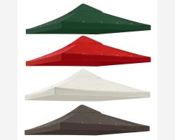 10' X 10' Gazebo Top Cover Patio Canopy Replacement Single Roof