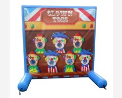 Sealed Air Inflatable Frame Game, Clown Toss
