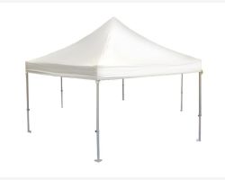 10' X 10' X 10' Commercial Hexagon Pop-Up Tent - White