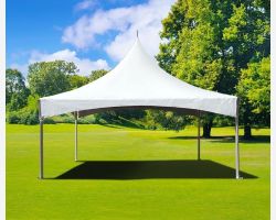 15' X 15' Commercial High Peak Tent - White
