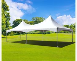 20' X 30' Commercial High Peak Tent - White