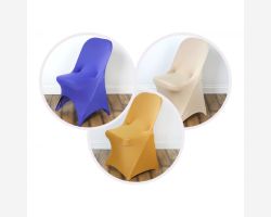 Spandex Fitted Folding Chair Covers - 10 Pieces
