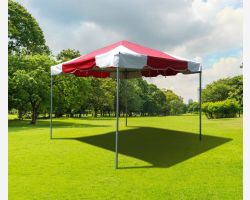 10' X 10' PVC Commercial Steel Frame Tent - Red