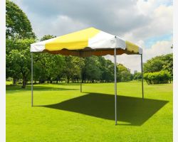 10' X 10' PVC Commercial Steel Frame Tent - Yellow