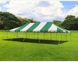 20' X 40' Commercial Steel Pole Tent - Green