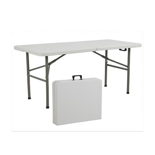 Single 4' Portable White Folding Table