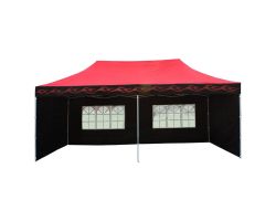 10' x 20' Deluxe Pop-Up Party Tent - Red Flame