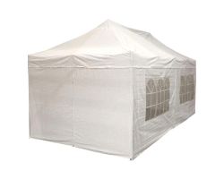 10' x 20' Deluxe Pop-Up Party Tent - White