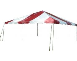 10' X 20' Commercial Aluminum Frame Tent - Red and White