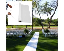 50ft White Wedding Walkway Aisle Runner