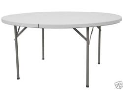 Single 60" Round Folding Table