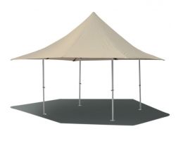 10' X 10' 50mm Commercial Pop-Up Fly Tent - Beige