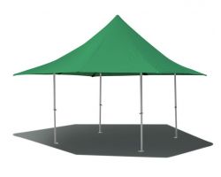 10' X 10' 50mm Commercial Pop-Up Fly Tent - Green