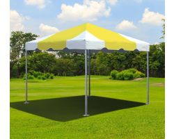 10' X 10' Commercial Aluminum Frame Tent - Yellow