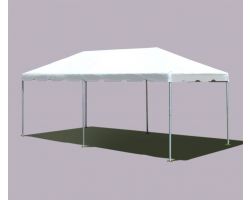 10' X 20' PE Commercial Steel Frame Tent - White