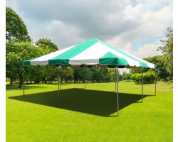 20' X 20' PVC Commercial Steel Frame Tent - Green