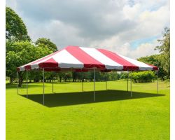 20' X 30' PVC Commercial Steel Frame Tent - Red