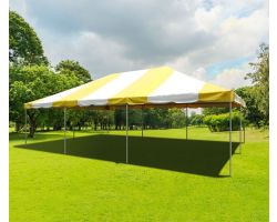 20' X 30' PVC Commercial Steel Frame Tent - Yellow