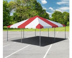 20' X 20' Commercial Aluminum Frame Tent - Red