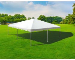 30' X 30' Twin Tube Aluminum Frame Tent - White