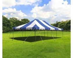 20' X 30' Commercial Steel Pole Tent - Blue